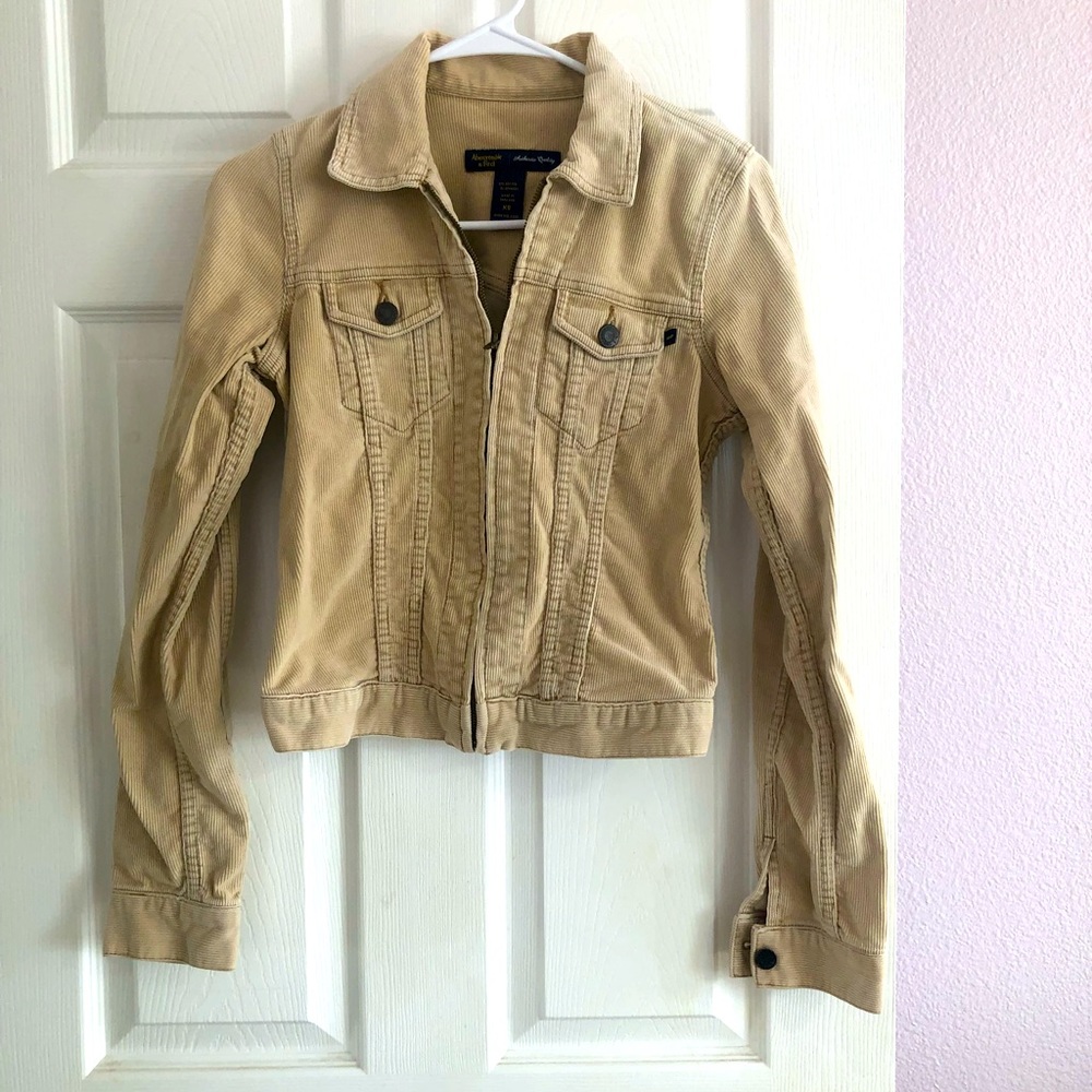 Abercrombie & Fitch XS Corduroy Jacket Women’s Tan